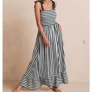 Summersalt- The Silky Luxe Smocked Maxi Dress